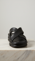 Obsidian Sculpted Sandal