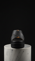 Forged Charcoal Platform Sandal